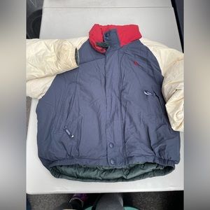 NAUTICA MENS MEDIUM MULTICOLORED PUFFER WINTER JACKET